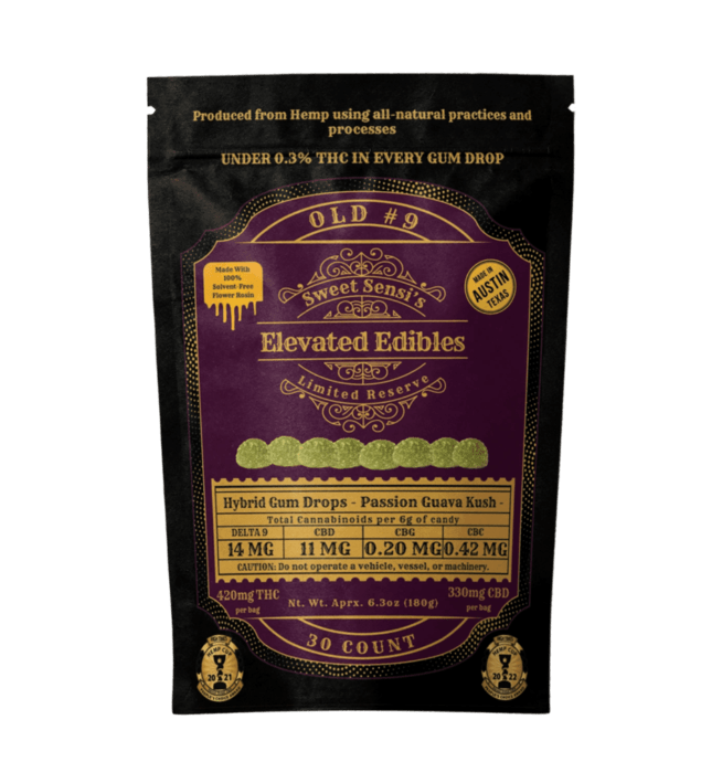 Sweet Sensi Elevated Gummy – Passion Guava Kush 30pk (Hybrid)