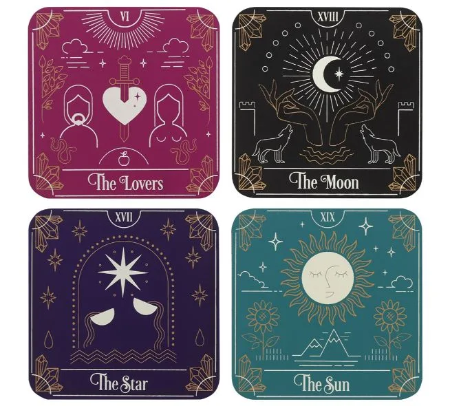 Tarot Card Coaster Set - Image 2