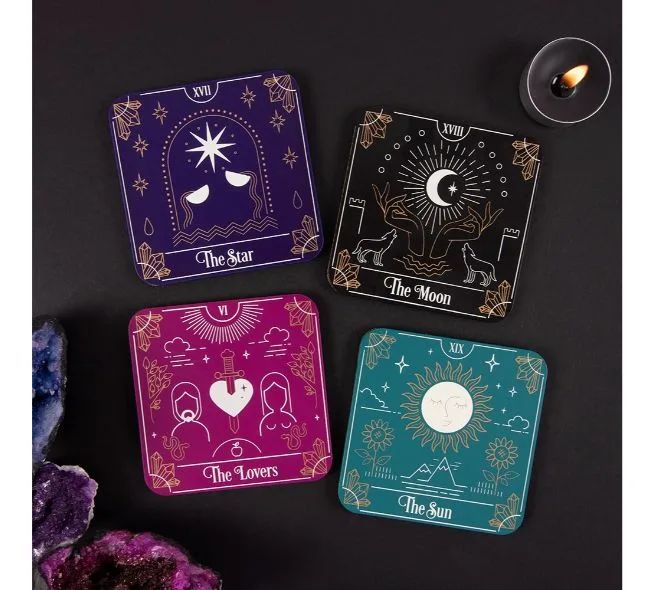 Tarot Card Coaster Set - Image 3