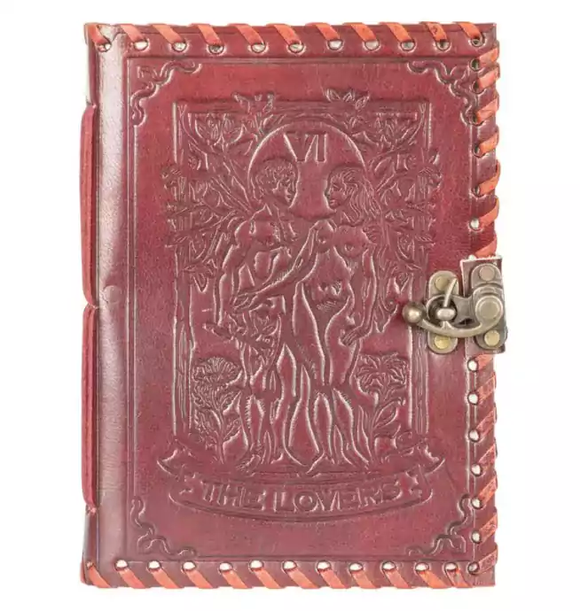 The Lovers Tarot Leather Journal