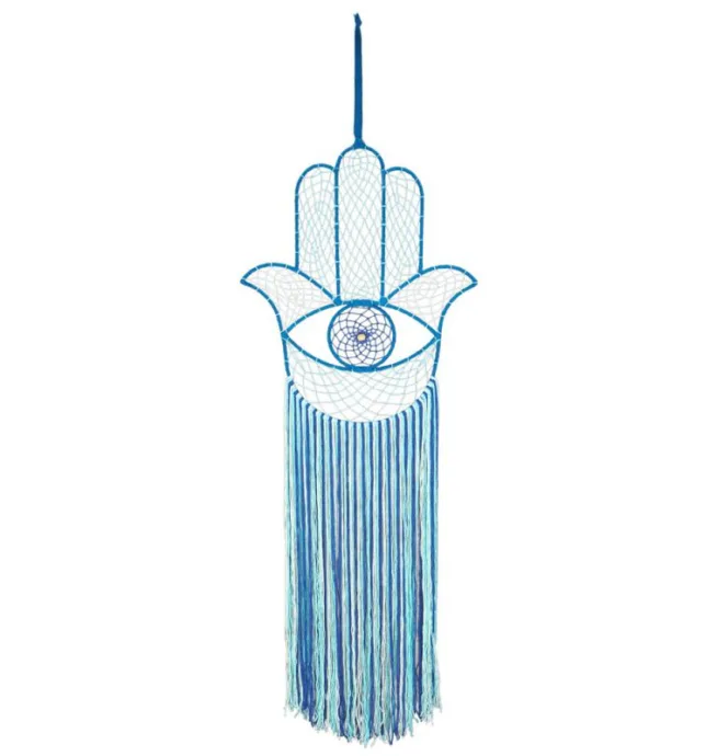 Turquoise Hamsa Dreamcatcher