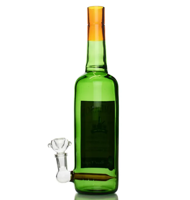 12" Jamerson Liquor Bottle 420 High with 14mm Male Bowl and 14mm Male Banger - Image 4