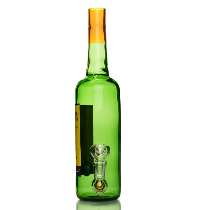 12" Jamerson Liquor Bottle 420 High with 14mm Male Bowl and 14mm Male Banger - Image 3