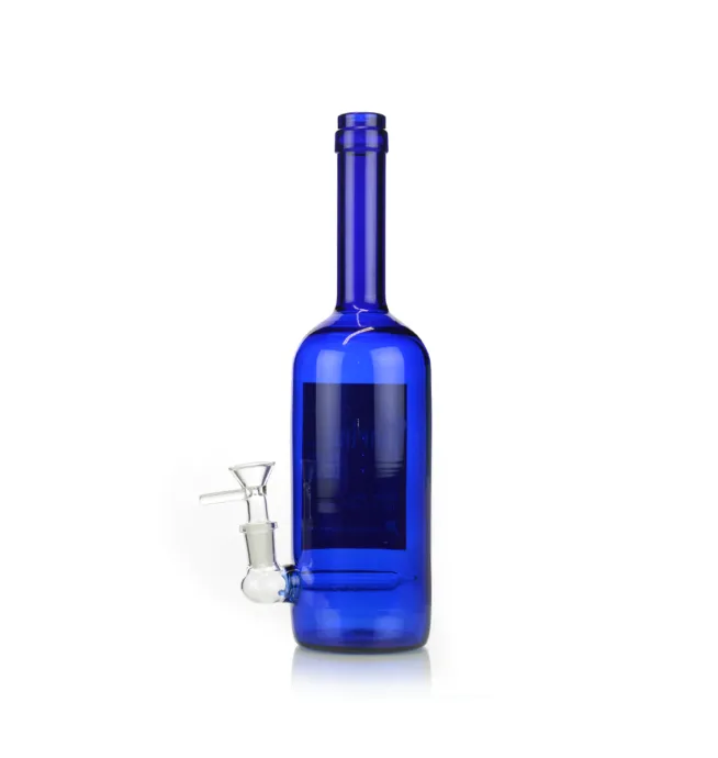 12" Kathrina Mall Wine Bottle Bong with 14mm Male Bowl and 14mm Male Banger - Image 3