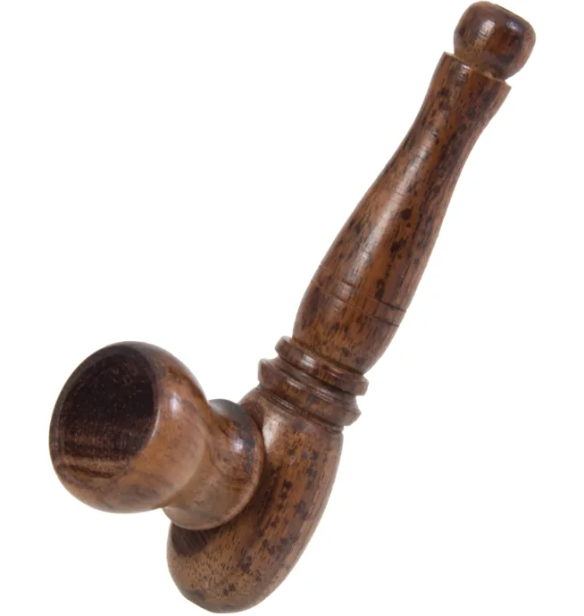 3" Carved Wood Tobacco Pipe - Image 4