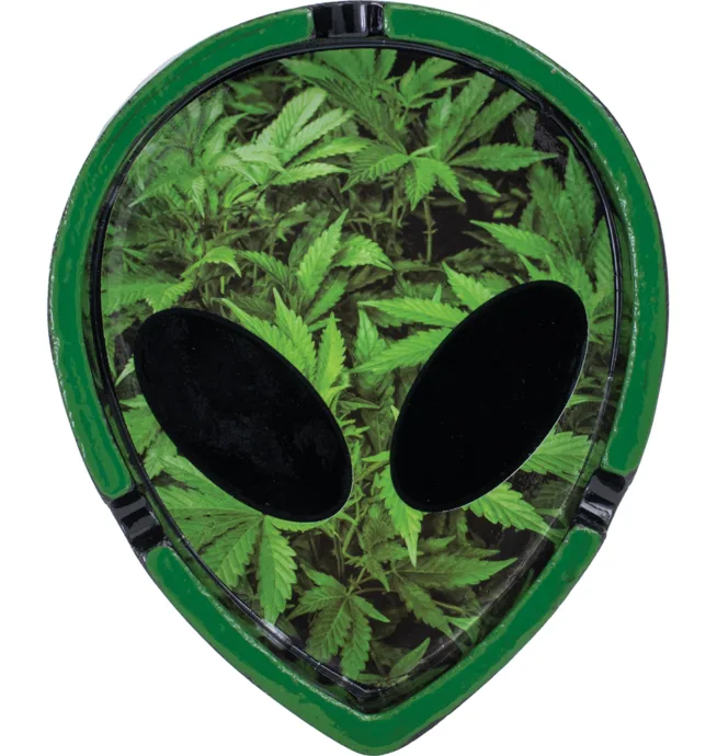 Alien Head Polystone Ashtray - Image 2