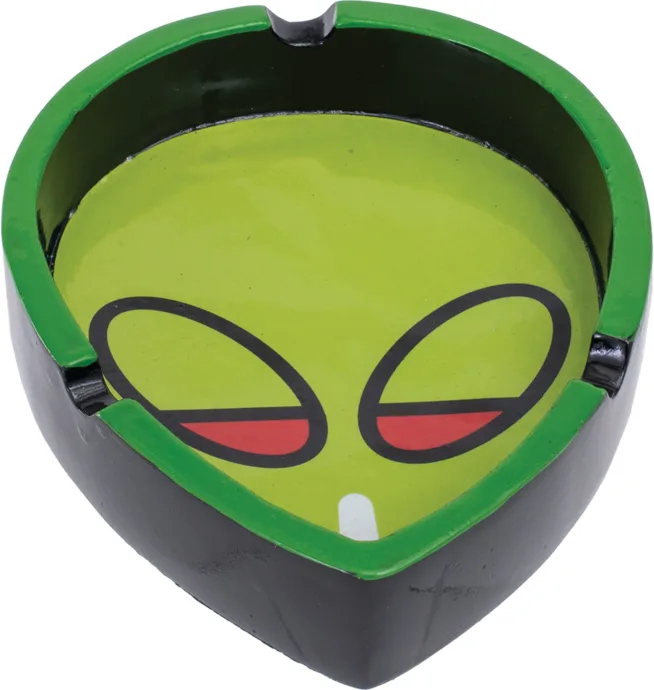 Alien Head Polystone Ashtray - Image 3