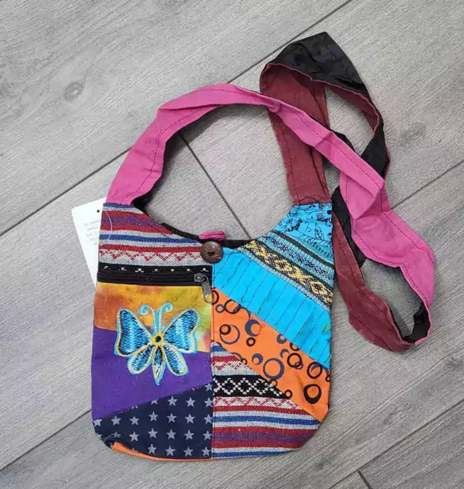 Butterfly Multi-Color Shoulder Bag