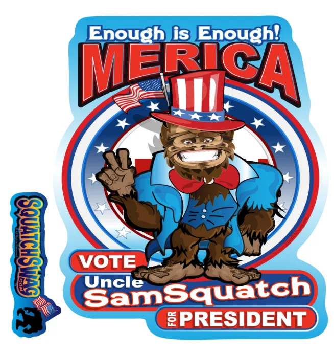 SquatchSwag Stickers 3 Pack - Enough Is Enough Merica