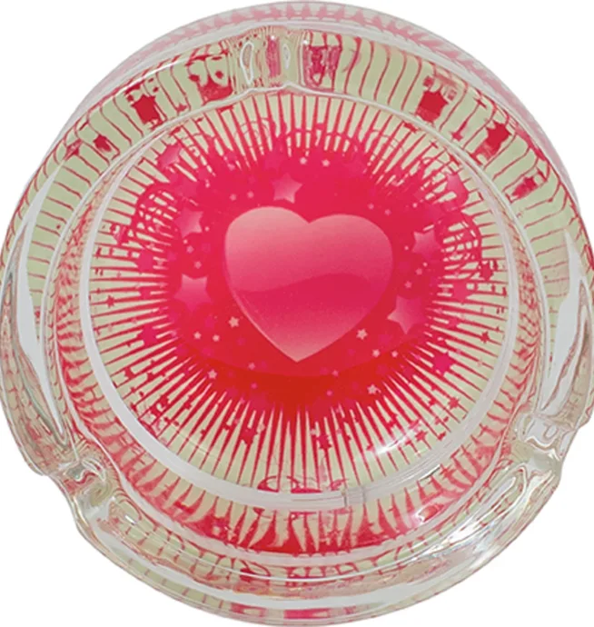 Glow In Dark Heart Design Ashtray - Image 4