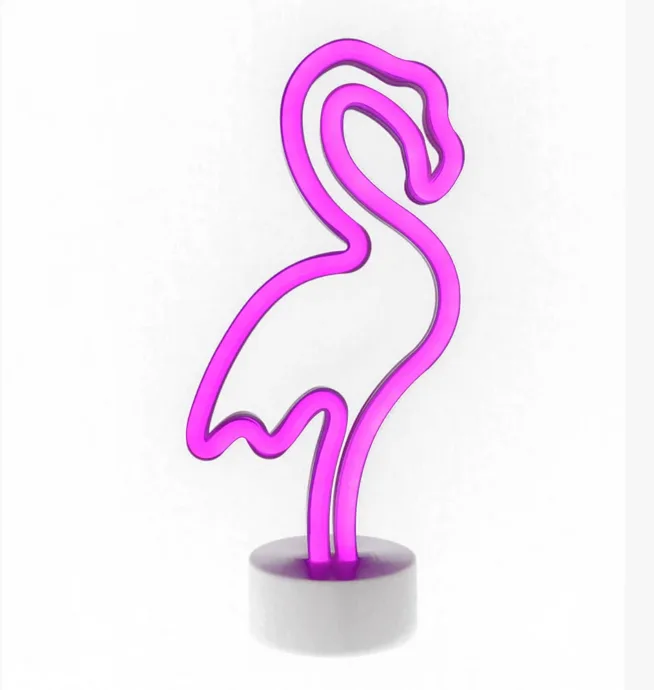 Neon Knight - Neon Flamingo Light