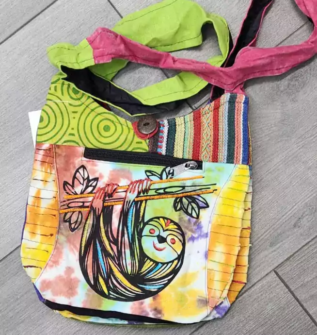 Sloth Design Multi-Color Bag