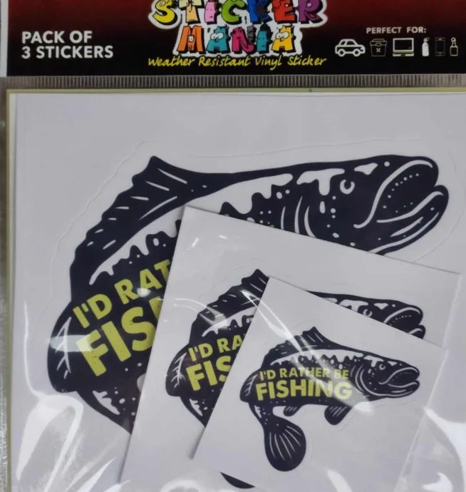 Sticker Mania - I'd Rather Be Fishing