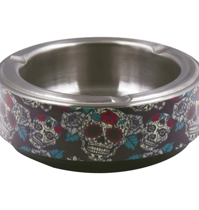 Sugar Skulls Glow in Dark Ashtray - Image 2