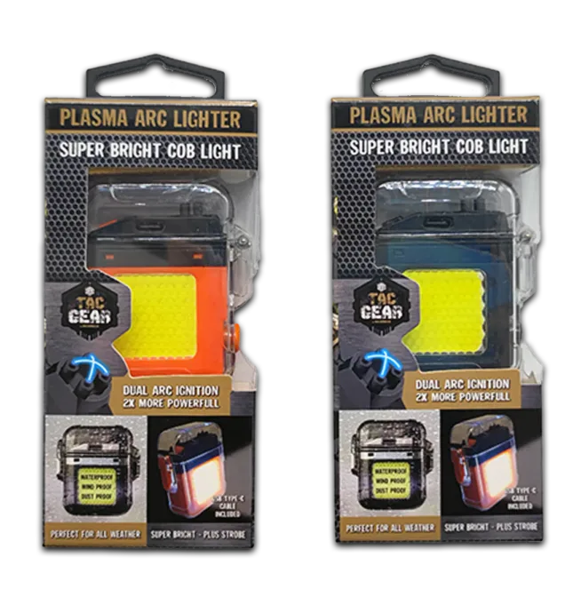 Tac Gear Plasma Arc Lighter - Super Bright Cob Light