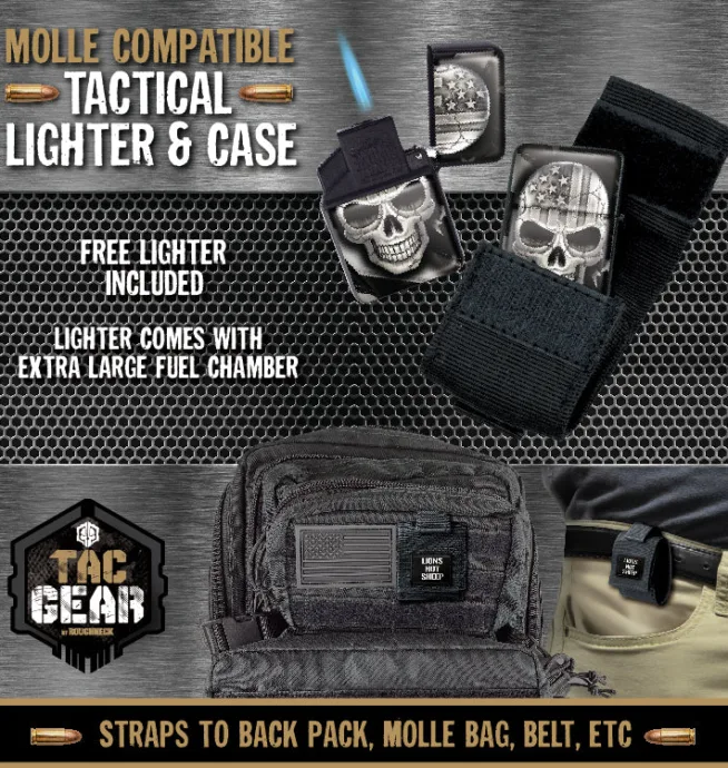 Tac Gear Tactical Lighter + Case - Image 3