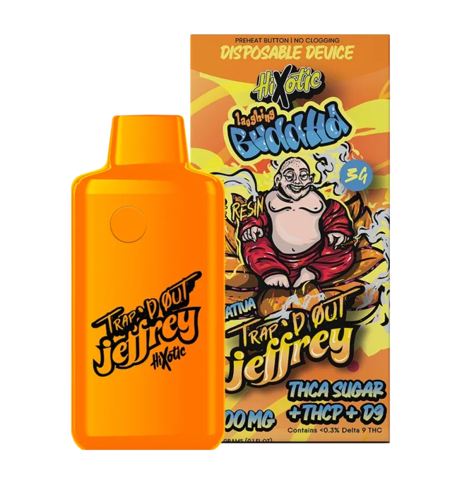 Trap’d Out Jeffrey – Laughing Buddha 3G Disposable (Sativa)