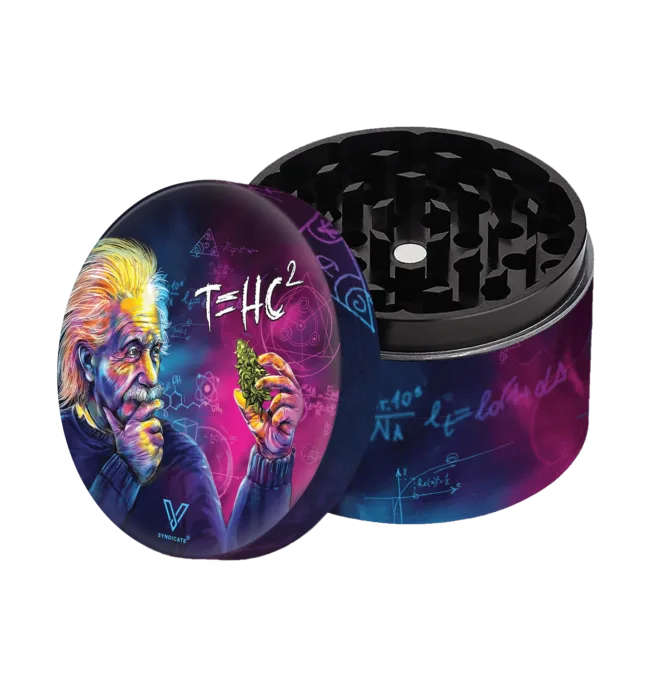 V Syndicate T=HC2 Einstein Classic 4-Piece SharpShred 360 Grinder