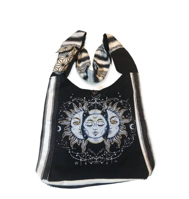 Cotton Ghary Triple Face Sun Moon Bag