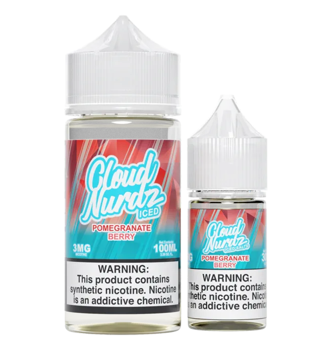 Cloud Nurdz Salts - Pomegranate Berry ICED 25MG 30mL