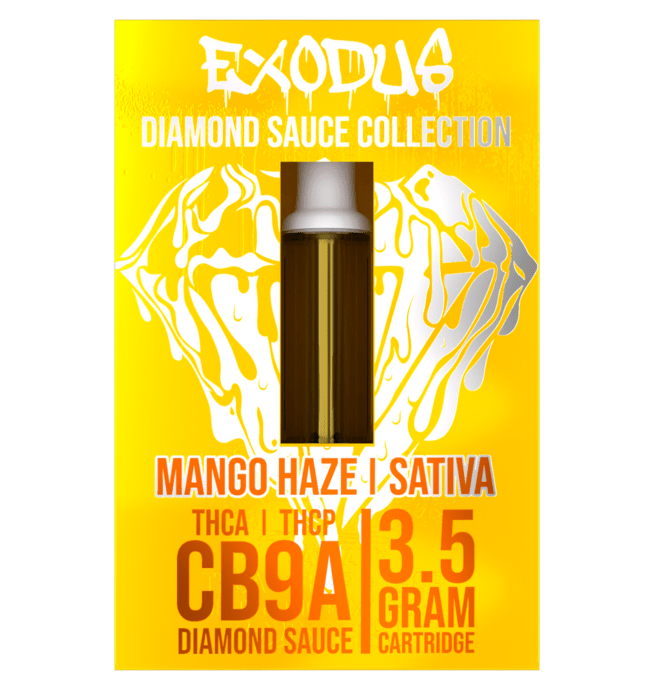 Exodus THC-A Diamond Sauce Cartridge 3.5g - Mango Haze (Sativa)