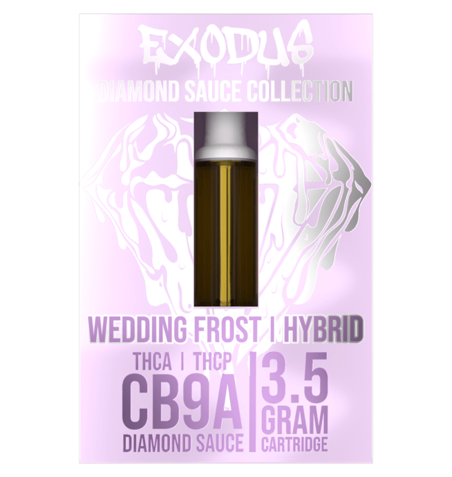 Exodus THC-A Diamond Sauce Cartridge 3.5g - Wedding Frost (Hybrid)