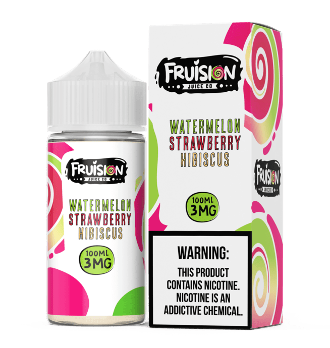 Fruision Juice Co. 100ml – Watermelon Strawberry Hibiscus 3mg