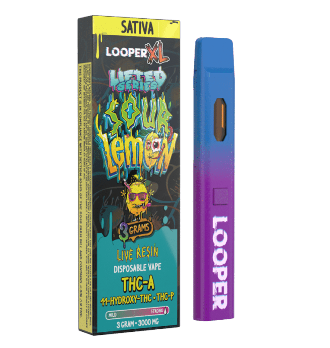 Looper Lifted Series Disposable 3g - Sour Lemon (Sativa)