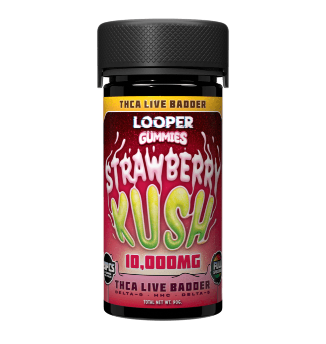 Looper THC-A Live Badder Gummies 10000mg - Strawberry Kush