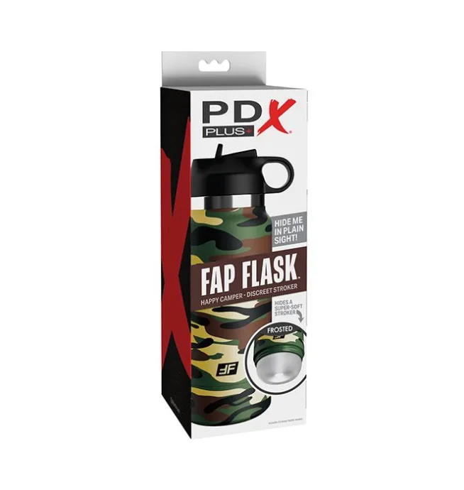 PDX Plus Fap Flask Happy Camper Stroker - Frosted/Camo - Image 4