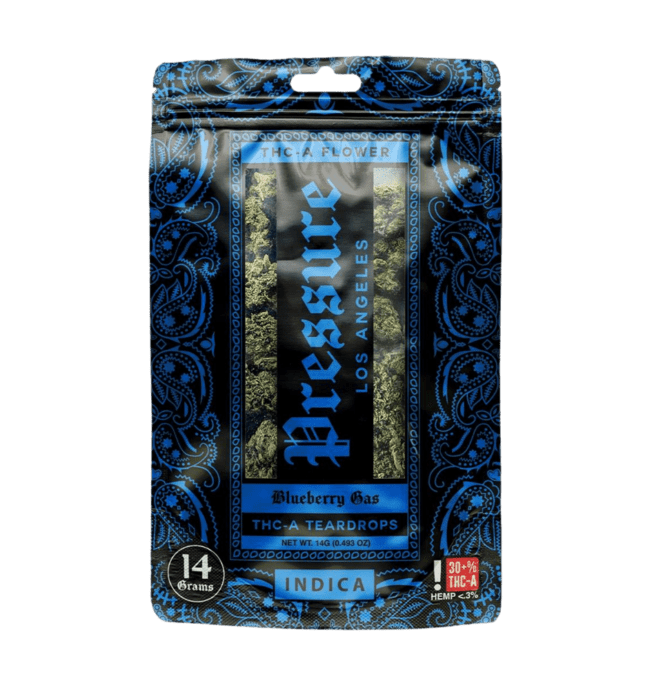 Pressure Teardrops THC-A Exotic Flower 14g - Blueberry Gas (Indica)