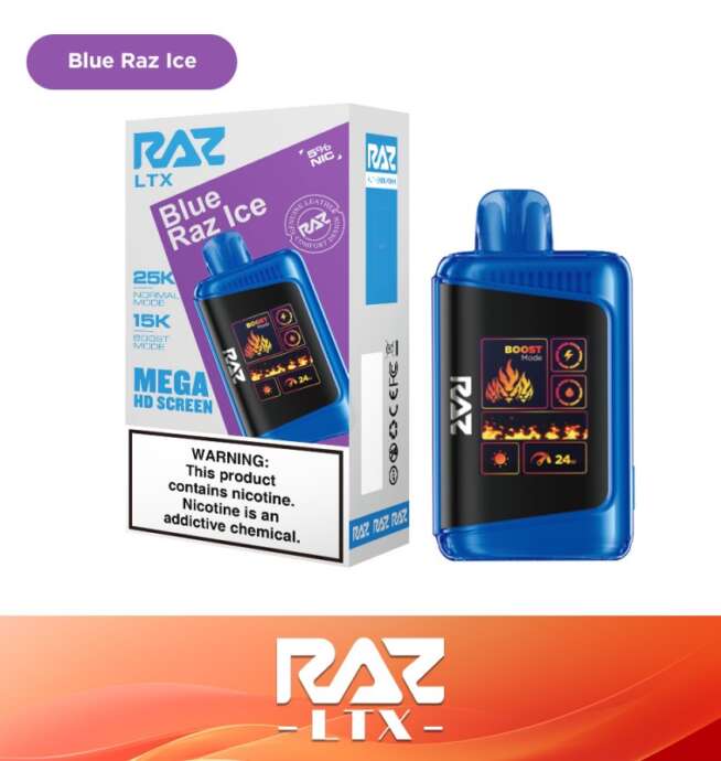 RAZ LTX 25K Disposable 5% – Blue Raz Ice