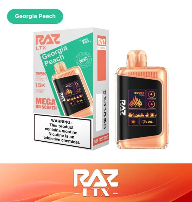 RAZ LTX 25K Disposable 5% – Georgia Peach