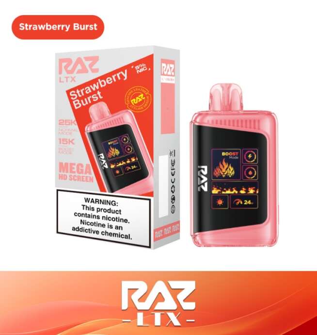 RAZ LTX 25K Disposable 5% – Strawberry Burst