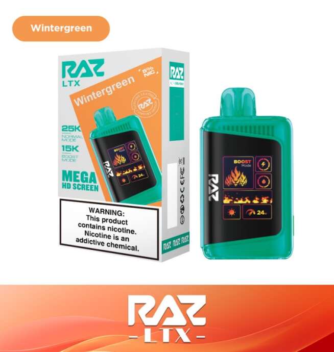 RAZ LTX 25K Disposable 5% – Wintergreen