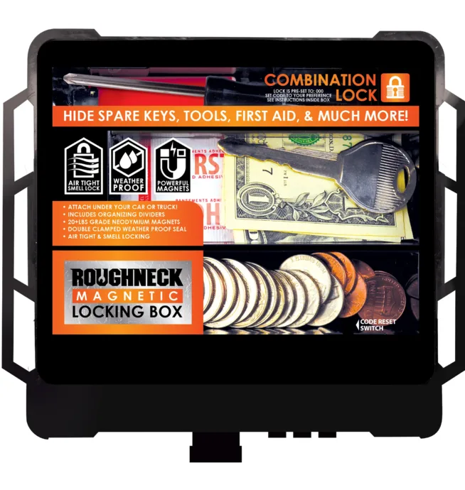 Roughneck Magnetic Storage Box with Lock - Image 2