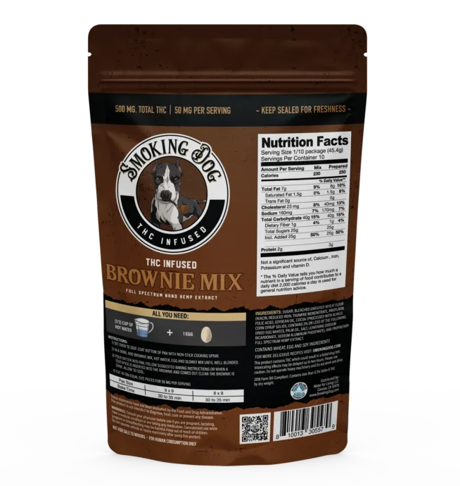 Smoking Dog THC Brownie Mix 500mg - Image 2