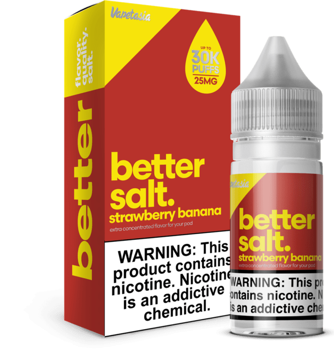 Vapetasia Better Salt 30mL - Strawberry Banana 50mg