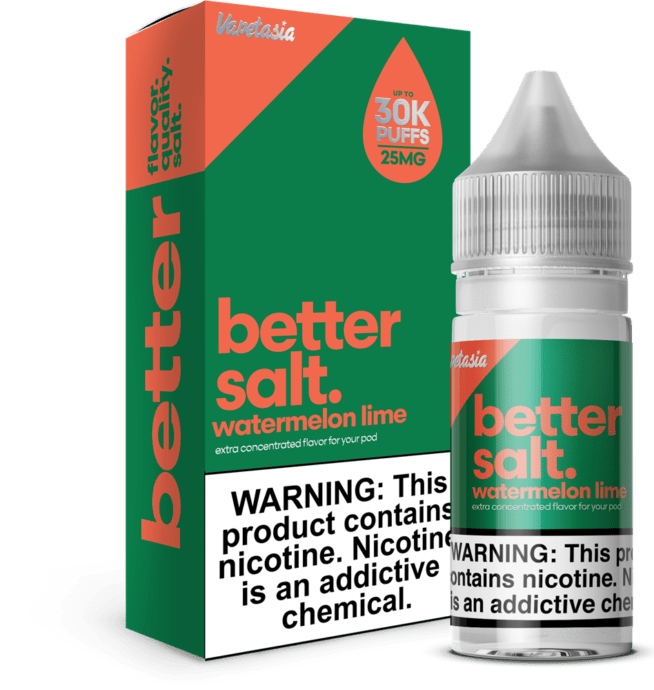 Vapetasia Better Salt 30mL - Watermelon Lime 50mg