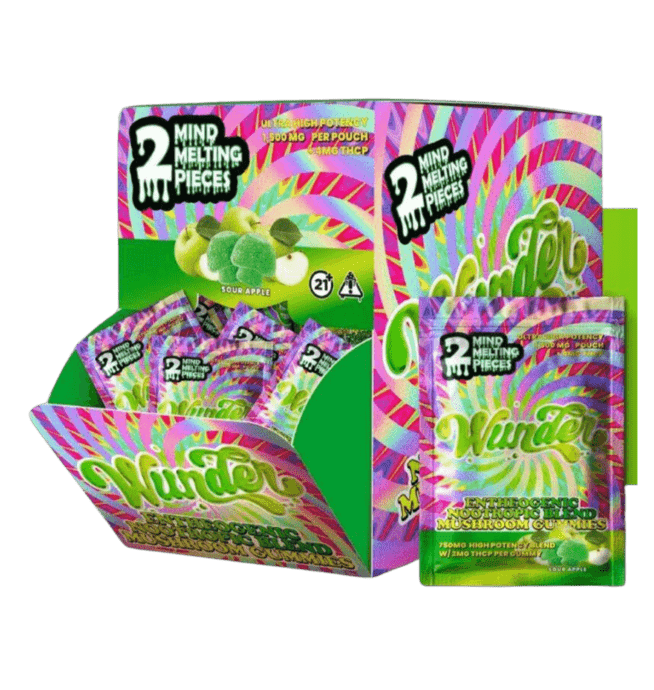 Wunder Amanita Muscaria Mushroom High Potency Gummies 2pk - Amanita Muscaria + THC-P