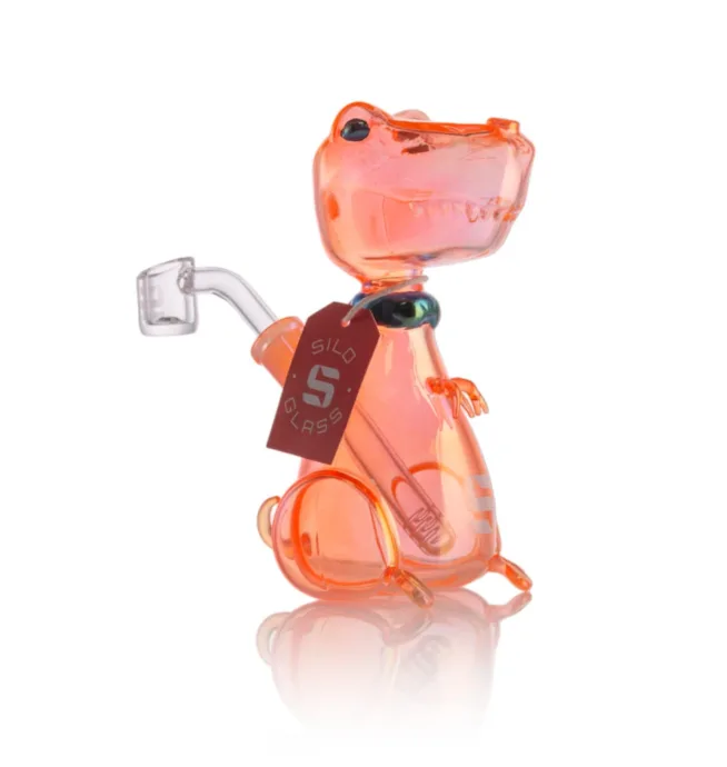 6" Dino Glass Water Pipe - Image 2