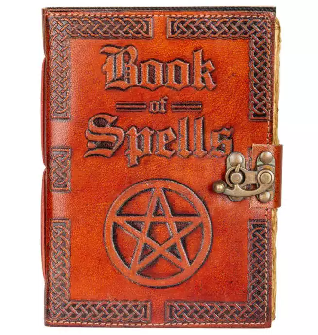 Book of Spells Leather Journal