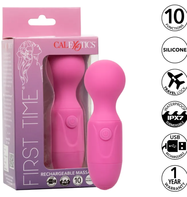 Calexotics First Time® Rechargeable Massager - Pink - Image 8