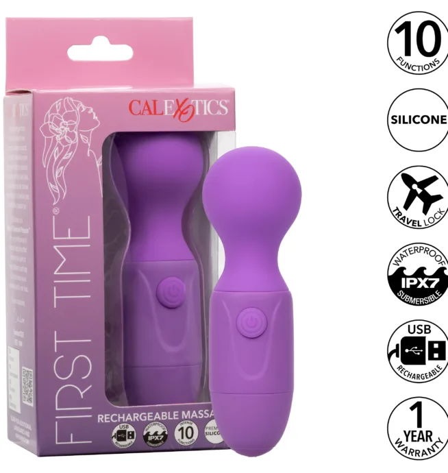 Calexotics First Time® Rechargeable Massager - Purple - Image 8