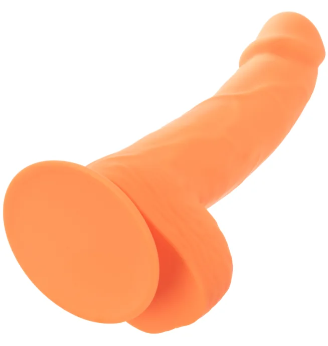 Calexotics Neon® Silicone Studs® 6"/15.25 cm - Orange - Image 11