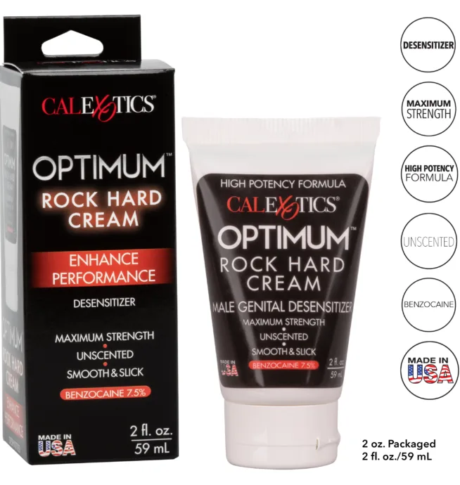 Calexotics Optimum® Rock Hard Cream 2 fl. oz. - Packaged - Image 4