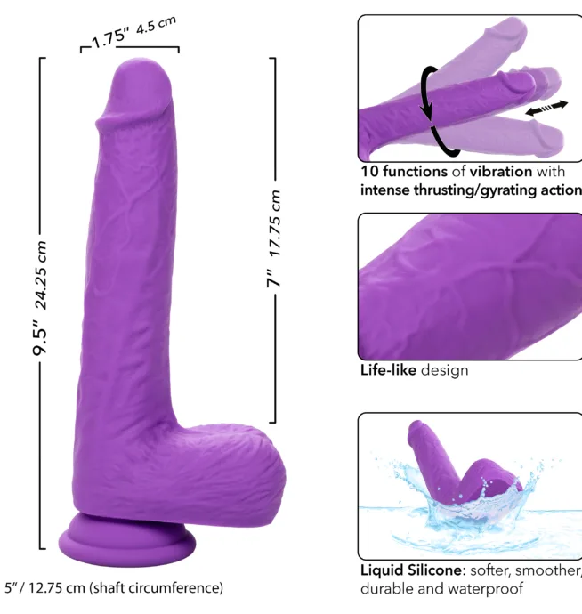 Calexotics Rechargeable Gyrating & Thrusting Silicone Studs® - Image 8