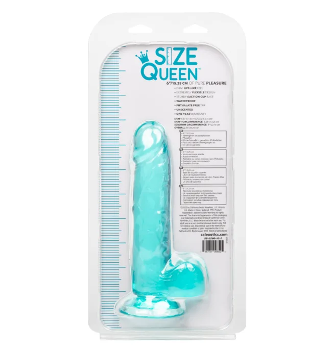 Calexotics Size Queen® 6"/15.25 cm - Blue - Image 11