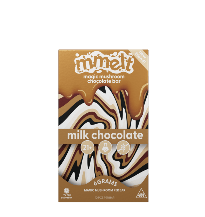 Cali Extrax Mmelt Mushroom Chocolate Bar - Milk Chocolate