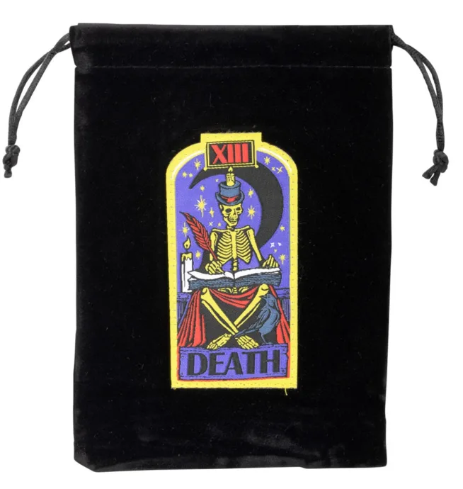 Death Velvet Tarot Bag - Image 2